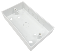 2 Gang Square Surface Pattress Boxes