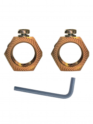 20mm BRASS EARTHING NUTS (PACK OF 2)