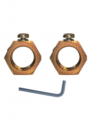 25mm BRASS EARTHING NUT (Pack of 2)