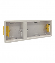 Easy-Fit Dry Lining Box 35mm Dual 1+2 Gang
