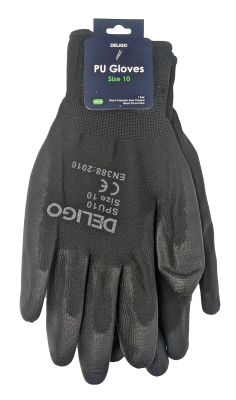 Black PU Gloves
