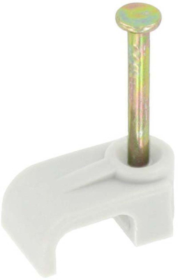G-RAFF Flat TE Cable Clips White