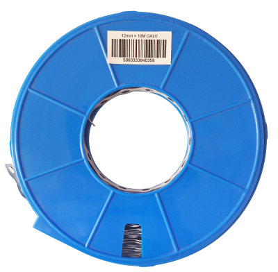 12MM X 10MTR FIXING BAND GALV