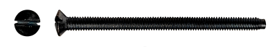 M3.5 x 50 Black Nickel Slotted Raised Countersunk Socket Pins