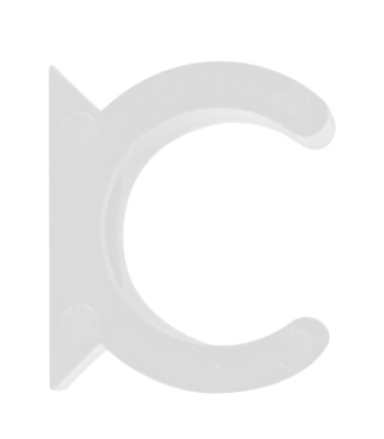 20MM WHITE ROUND CLIPS (SADDLES) FOR PVC CONDUIT