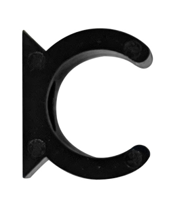 25MM BLACK ROUND CLIPS (SADDLES) FOR PVC CONDUIT