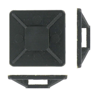 19MM BLACK CABLE TIE BASES