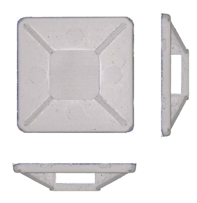 19MM NEUTRAL CABLE TIE BASES