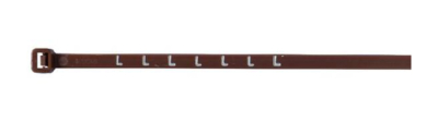 4.8 X 200 PRINTED CABLE TIE BROWN - PRINTED InchLInch