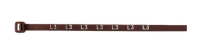4.8 X 200 PRINTED CABLE TIE BROWN - PRINTED InchL3Inch
