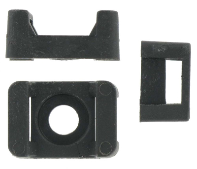 CABLE TIE SADDLE BLACK