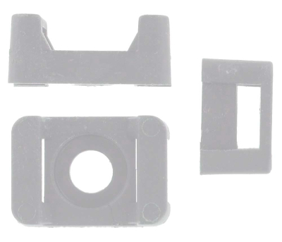 CABLE TIE SADDLE WHITE