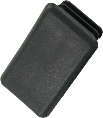 21mm CHANNEL END CAPS BLACK