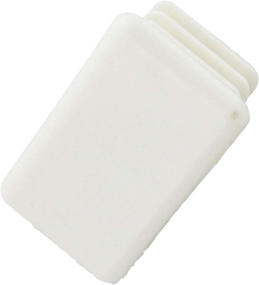 21mm CHANNEL END CAPS WHITE