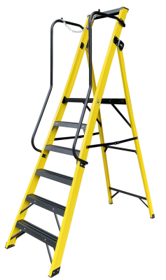 6 STEP (5+1) SAFETY PLATFORM LADDER