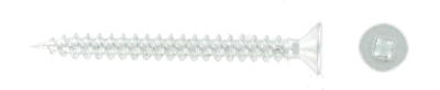 8 X 1/2'' SQUARE DRIVE CSK W/SCREWS BZP