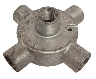 Intersection & Back Outlet Malleable Box 20mm