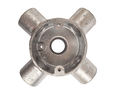 Intersection & Back Outlet Malleable Box 25mm