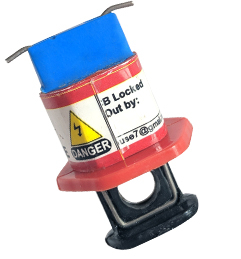MCB LOCK OUT PINS OUT WIDE BLUE