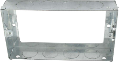 2 GANG 35MM STEEL EXTENSION BOX