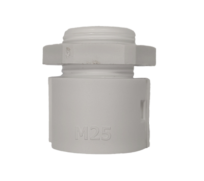 20MM HINGED PP CONDUIT GLANDS WHITE - PK 10