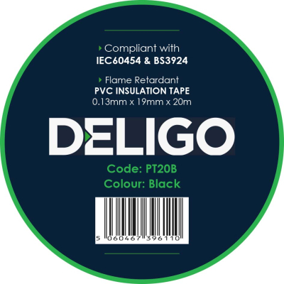 20 METER BLACK PVC INSULATION TAPE