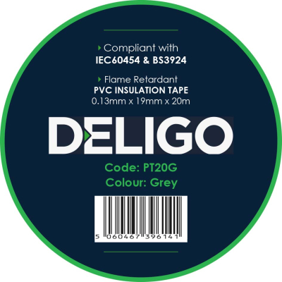 20 METRE GREY PVC INSULATION TAPE