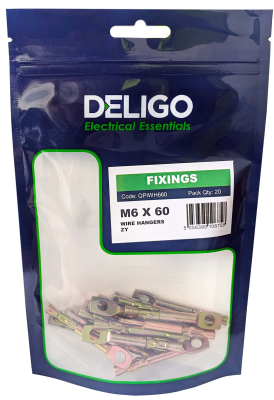 M6 X 60 WIRE HANGERS ZY Pack Qty 20