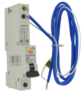 32A SINGLE POLE + N M1 C CURVE 30mA RCBO