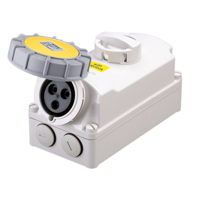 Industrial Interlocking Locking Switch IP67 3 Pin 110V-16A