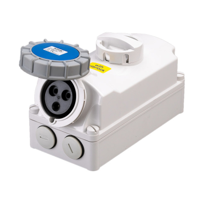Industrial Interlocking Locking Switch IP67 3 Pin 230V-16A