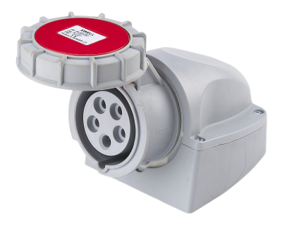 Industrial Surface Socket IP67 5 Pin 415V-16A