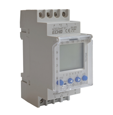 Time Clock 16A 2 Channel NO 7 Day + Battery