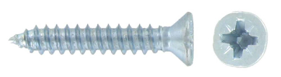 8 x 1" Countersunk Pozi Self Tapping Screws