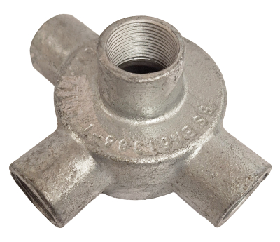 TEE & Back Outlet Malleable Box 25mm