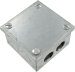 3Inch x 3Inch x 1 1/2Inch Metal Adaptable Box with Knockouts