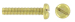 M4 X 40 BRASS PAN SLT M/SCREW