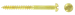 6 x 1" Brass Round Slotted Woodscrews