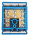 100A 5 Way Connector Block Blue