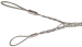 6-13MM DOUBLE EYE CABLE SOCK