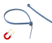 2.5 X 100MM METAL DETECTABLE CABLE TIES - BLUE