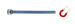 2.5 X 100MM METAL DETECTABLE CABLE TIES - BLUE
