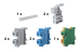 4 x 6mm Grey, 2 x 6mm Blue, 1 x 6mm Earth DIN Rail Terminal Kit