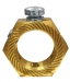 25MM BRASS EARTHING NUTS