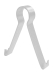 6-9MM KNOCK-IN METAL CLIPS WHITE - HEAVY DUTY