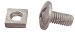 M6 X 12 HOT DIPPED GALV ROOFING BOLTS & SQ. NUTS