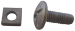 M6 X 16 HOT DIPPED GALV ROOFING BOLTS & SQ. NUTS