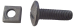 M6 X 20 HOT DIPPED GALV ROOFING BOLTS & SQ. NUTS