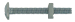 M6 X 25 HOT DIPPED GALV ROOFING BOLTS & SQ. NUTS