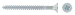 10 x 1 1/4Inch Pozi Countersunk Twinthread Woodscrews BZP